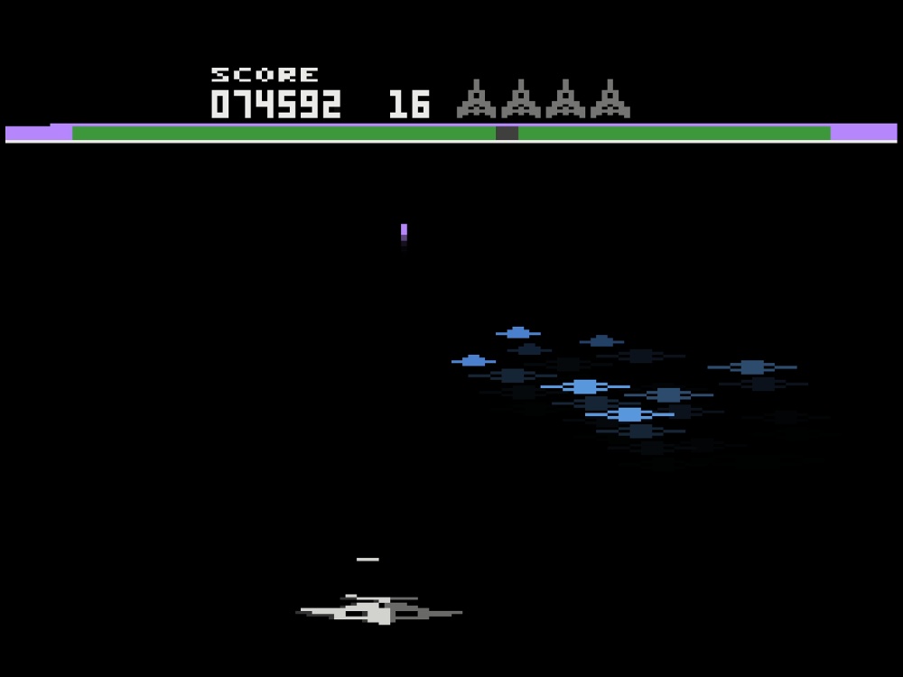 Gameplay of Buck Rogers Planet Of Zoom for Atari 2600